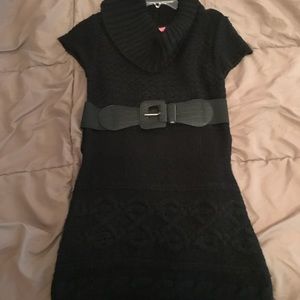 Black sweater tunic/dress